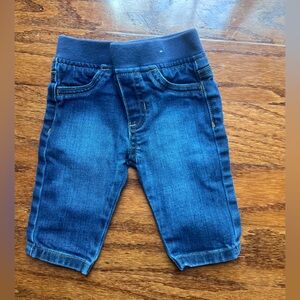 Garanimals Dark Blue Knit-Waist Denim Pants